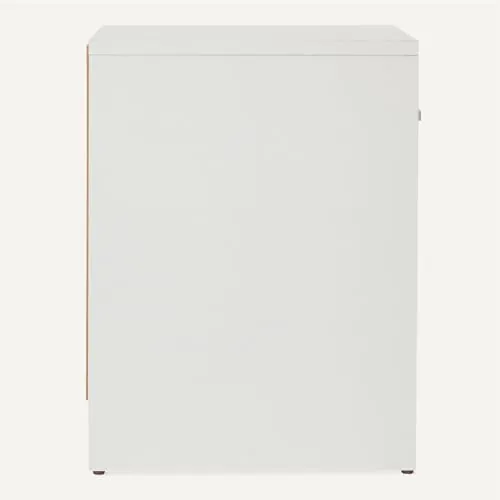 Amazon Basics Amazon Basics, mesita de noche blanco de melamina sobre madera con certificación fsc — imagen 4 de 5