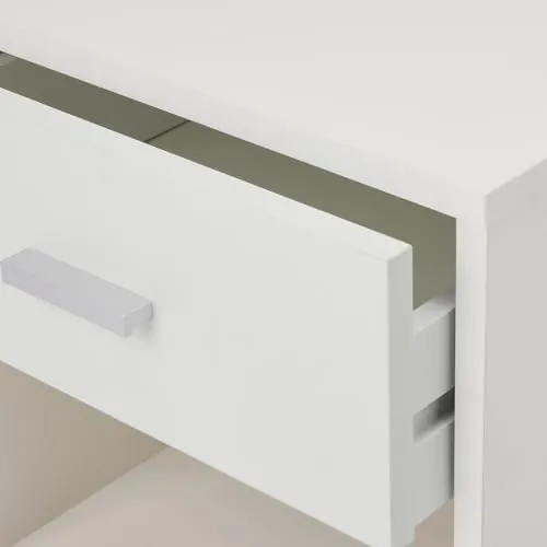 Amazon Basics Amazon Basics, mesita de noche blanco de melamina sobre madera con certificación fsc — imagen 5 de 5