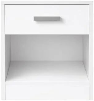 Home Heavenly Silva, mesita de noche blanco de mdf lacado en blanco — imagen 4 de 6
