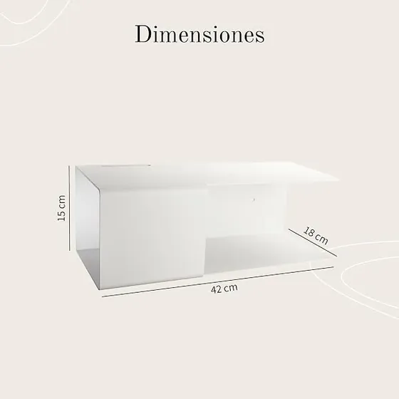 Designfabrik Hamburg Design Hamburgo aluminio, mesita de noche blanco mate de aluminio de 3 mm con recubrimiento en polvo — imagen 2 de 6