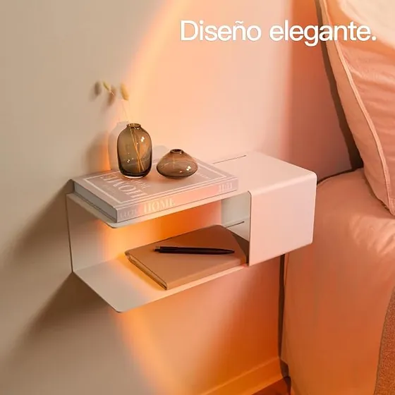 Designfabrik Hamburg Design Hamburgo aluminio, mesita de noche blanco mate de aluminio de 3 mm con recubrimiento en polvo — imagen 3 de 6