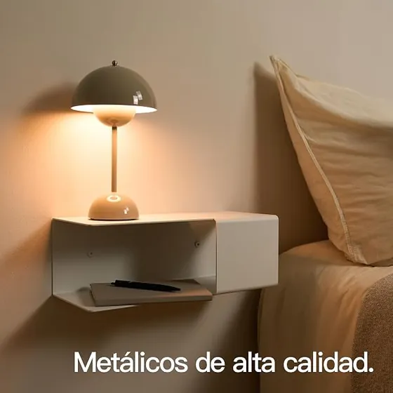 Designfabrik Hamburg Design Hamburgo aluminio, mesita de noche blanco mate de aluminio de 3 mm con recubrimiento en polvo — imagen 4 de 6