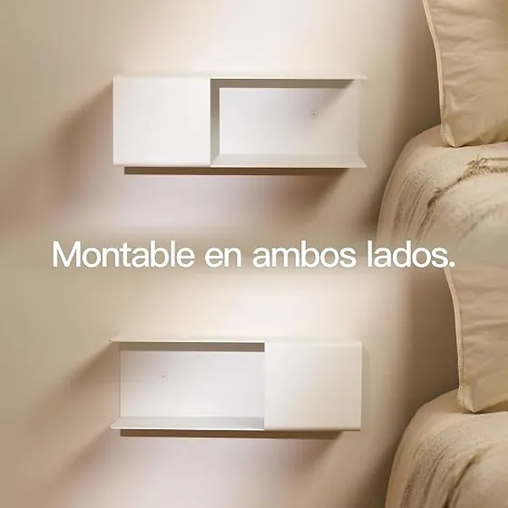 Designfabrik Hamburg Design Hamburgo aluminio, mesita de noche blanco mate de aluminio de 3 mm con recubrimiento en polvo — imagen 5 de 6
