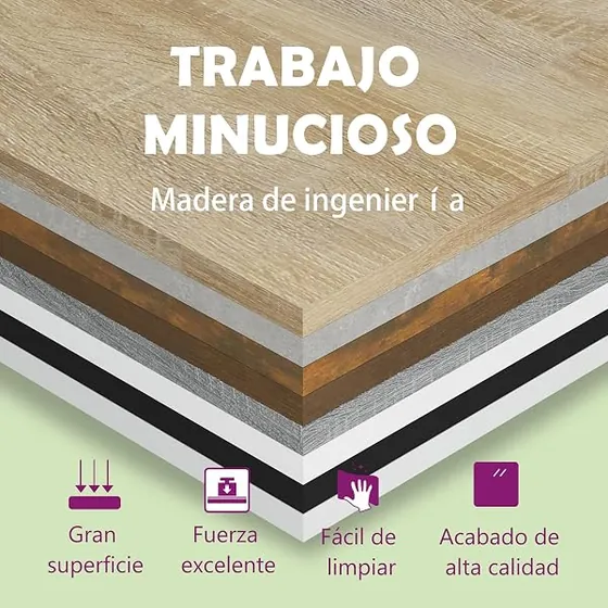 vidaXL flotante gris (pack 2), mesita de noche gris hormigón de madera de ingeniería en acabado gris hormigón — imagen 5 de 6